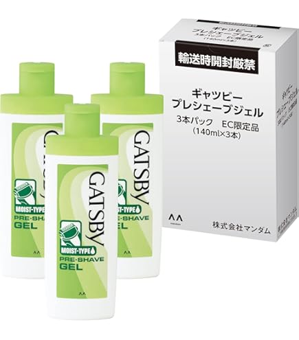 Amazon.co.jp: ギャツビプレシェーブジェル 140ml 電気シェーバー