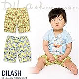 (ディラッシュ) DILASH初夏'16/四角総柄ミニ裏毛ハーフパンツ 90 オレンジ