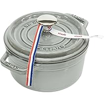 K◆STAUB ストウブ・ラ・ココット ほうろう鍋 グレー 16cm Amazon｜staub ストウブ 「 ラ ココット de GOHAN グレー M 16cm