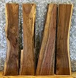 4-craftパック素朴な木製スラブブラックウォールナット窯乾燥構造材・ボードT。1 1 / 16 " W : 5 1 / 8インチ、L : 24 1 / 8 " – 11885 – 11888