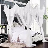 QFFL wenzhang フロアスタンディングスペースセービング天井蚊帳/プリンセス風贅沢な蚊帳/暗号化クリエイティブステッチカラーベッドマントル（10色オプション） (色 : F f)