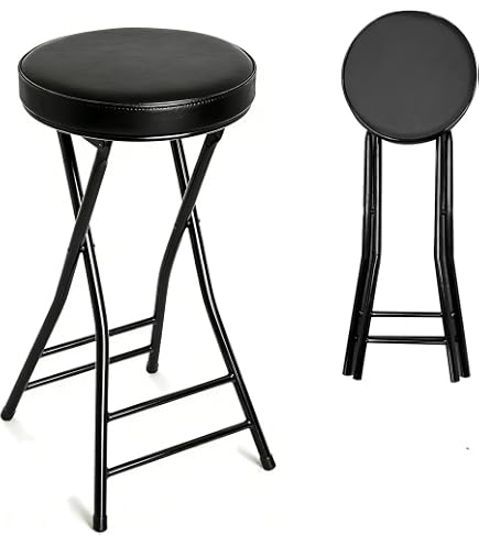 Dulton S245-86ABK Bar Stool, Antique Black, Height 23.6-31.5 x