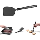 Dreamfarm Mini Chopula | Super Flexible Chopping Sit Up Spatula | Safe for Non-Stick Pans | Black