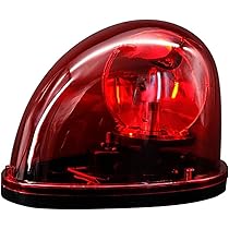 Amazon.co.jp: 車両用着脱回転灯 赤色灯 DC12V/C24V用 (DC12V