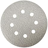 Bosch SR5W042 Random Orbit Sander Hook and Loop 8 Hole Disc 5-Inch 40 Grit Sand Paper, White, 25-Pac
