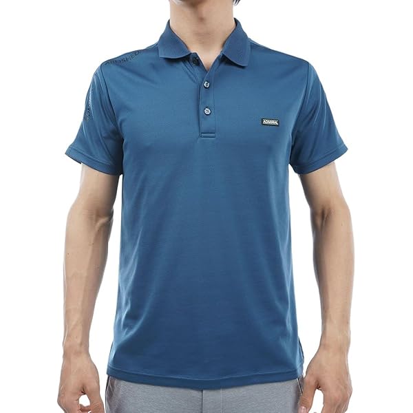 アドミラル ゴルフ] ゴルフシャツ リーフジャガード シャツ ADMA327