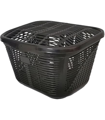 Amazon | TISHITA 蓋付き自転車かご、マウンテンバイク用自転車前かご