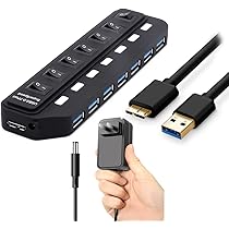 ☆USBハブ USB3.0 4ポート グレー エクステンダー ノートパソコン Amazon | ノートパソコン4ポート用USBハブ ポータブルUSB 3.0