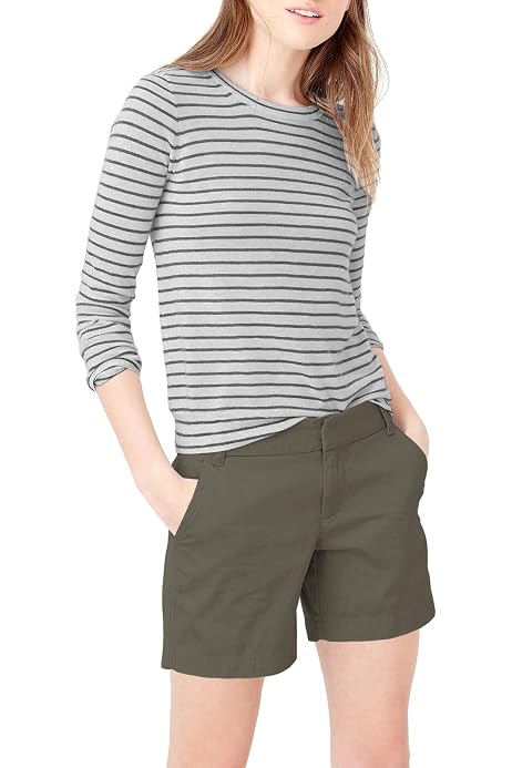 Inseam Solid Bermuda Short Shorts 