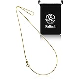 [RaHash] ネックレス チェーン ゴールド レディース ベネチアン シルバー 925 ブランド 銀 金 18 Ｋ コーティング [ 1mm 40cm ]