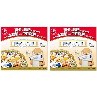 Amazon.co.jp: 賢者の食卓ダブルサポート6g×30包【特定保健用食品】×3