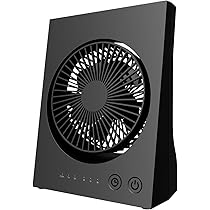 Amazon | 【ヒカリテラス】卓上 リビング扇風機 静音設計 充電池内蔵