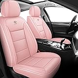 YOUFOX 車 シートカバー に適し ダイハツ ビーゴ/ブーン/ブーンルミナス/ミゼットII/ミラ/ミラアヴィ/ミライース/ミラココア/ミラジーノ/ミラジーノ1000 車 シートカバー 防水 自動車部品 前後5席、ピンク