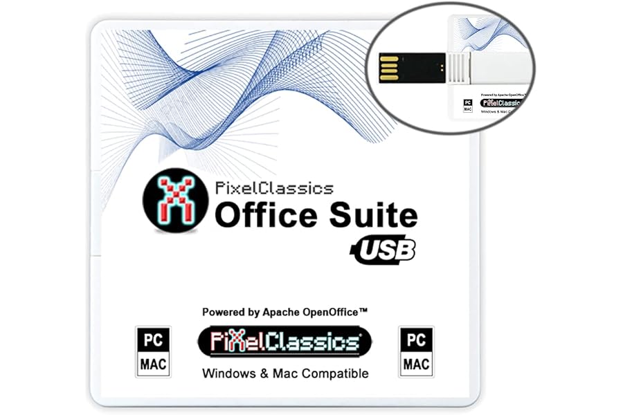 Office Suite 2025 Compatible with Microsoft Office 2024 365 2021 2019 2016 2013 Powered by Apache OpenOffice on USB with Life
