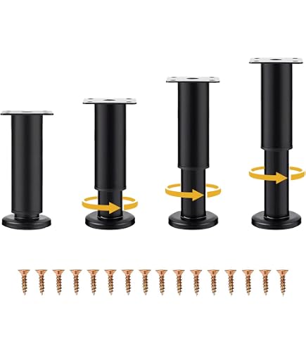 Amazon.co.jp: テーブル 脚 継ぎ足し 4本セット 家具 脚 机 足 高さ
