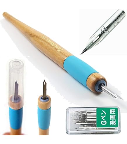 Nikko Manga Pen Feder N-Gpen – 10 Stück Mit Rostschützendem Papier, Für Feine Linien