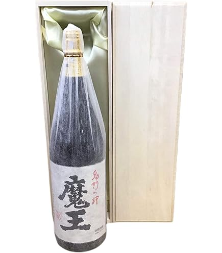 Amazon.co.jp: 魔王 桐箱入(魔王印字 正規箱) 25度 1800ml 芋焼酎