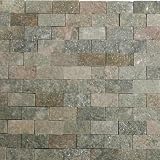 ストーンモザイクタイルBacksplash 1 " x2 " Shineスレート地下鉄タイルモザイク12 " x12 " cha-041