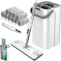 Amazon｜YartanXing 水拭きモップ フロアモップ モップ 拭き掃除