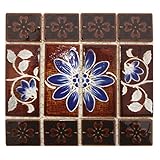 デザインタイル 花 Ｎｏ.４ レリーフタイル