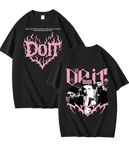 Amazon.co.jp: ブラックピンク Tシャツ 半袖 100%綿 へそ出し/標準