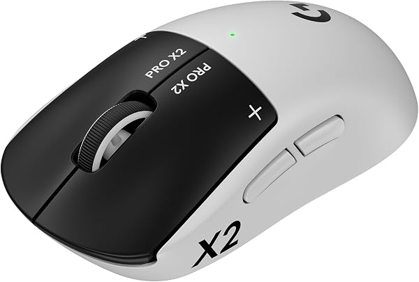 Logicool G Rapid Trigger PRO X2 SUPERSTRIKE LIGHTSPEED Gaming Mouse, G-PPD-004WL-STRK 8000, Polling Rate, Lightweight, 2.2 oz (61 g), Haptic Induction Trigger System, HITS, 90 Hours Continuous Use - 1