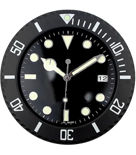 Amazon.co.jp: ULOVEJOY 掛け時計 電波 静音 シルバーロレックス