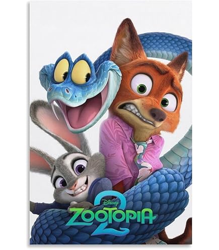 Amazon.co.jp: 映画ポスター ズートピア-16 ポスター アートキャンバス