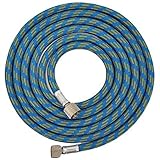Master Airbrush Premium 10 Foot Nylon Braided Airbrush Hose with Standard 1/8 Size Fittings on Both 