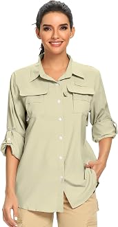 UPF 50+ UV Sun Protection Safari Shirt 