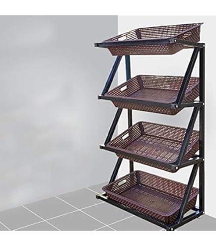 Amazon｜青果 野菜 フルーツ パン販売 多機能フレーム 組立簡単