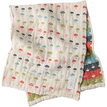 Amazon｜fuwara 6重織ガーゼフェイスタオル 約30×75cm (きのこ
