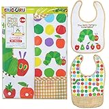 【お買い得な２枚組】2015年 秋物 はらぺこあおむし 袖なしエプロン THE WORLD OF ERIC CARLE イエロー◇20.5×21cm