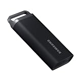 サムスン T5 EVO ポータブル SSD 4TB USB 3.2 Gen 1 外付けソリッドステートドライブ Seq ゲームとコンテンツ作成に最大460MB/秒の読み取り速度 MU-PH4T0S/AM ブラック