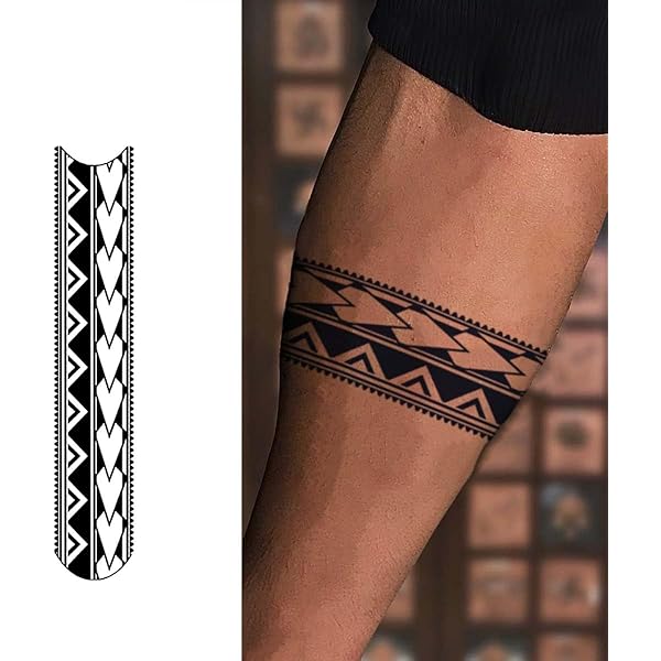 Amazon.co.jp: INKARTLINK 細胞着色 アームバンド タトゥーシール 男性