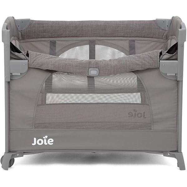 joie kubbie sleep foggy gray travel cot amazon sg baby products
