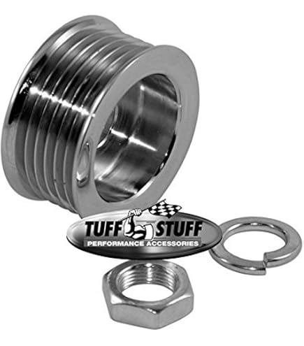 Bevinsee LS 3 OD Billet Overdrive Alternator Pulley 6-Rib For Chevy Silverado 1500/2500 - Anodized Aluminum, 1 Year Warranty