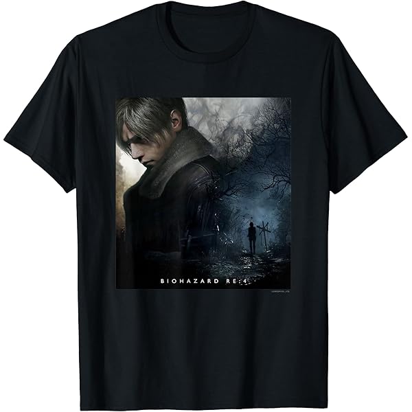 Amazon | BIOHAZARD RE:4 レオン Tシャツ | Tシャツ・カットソー 通販