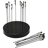 BENECOM(ベネカン) 回転式塗装台 塗装クリップ付属 スタンド 塗装棒 プラモデル フィギュア ペイント エアブラシ お菓子作り ケーキ ハンドメイド アクセサリー (回転式塗装台・クリップ20本)