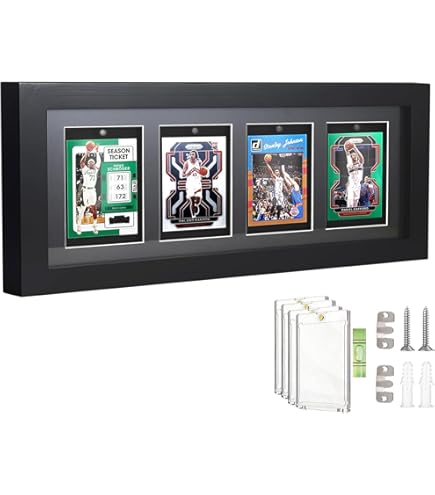 Acrylic Trading Card Frames for 3 Cards - Display Frame Suitable for Wall  and Desktop
