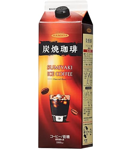 Amazon.co.jp: ハマヤ カフェ21 アイスコーヒー 無糖 1000ml紙パック