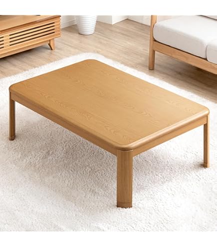 Amazon.co.jp : 協立工芸 家具調こたつ【120×80cm】【ブラウン