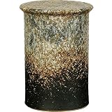 信楽焼　信楽BEST SELECTION　フラワースタンド・古窯変青流切立花台・13号（全高39cm×全幅28.5cm）
