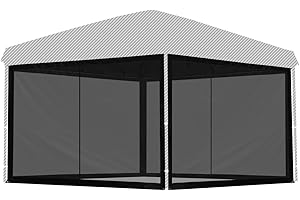 FIELDOOR タープテント専用バグガード 【サイドシート4枚セットか一体型タイプが選べます】 2.0m用 2.5m用 3.0m用 虫除け対策 簡単取り付け メッシュスクリーン