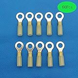 60Pcs Heat Shrink ConnectorsRaogoodcx 12-10 GA Nylon Insulated Heat Shrink Ring waterproof wire conn