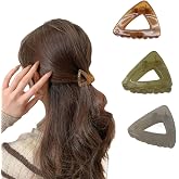 バンスクリップ ミニ ヘアクリップ 3個入り 三角ヘアクリップ 髪留め 小さめ ヘアー サイドクリップ 髪飾り レディース プレゼント (3色C) | おしゃれ 韓国風 シンプル 無地 日常