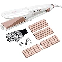 Amazon | CkeyiN ヘアアイロン ストレートアイロン 3WAY ワッフル 