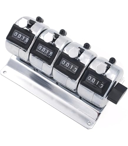 Amazon.co.jp: ステンレス製 4連式 数取器 (カウンター) HM404-4: 産業
