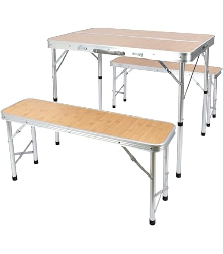 BD-230K テーブルセット Amazon | BUNDOK(バンドック)テーブル & ベンチ セット 木目 BD