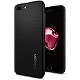 【Spigen】 iPhone8 Plus ケース / iPhone7 Plus ケース 対応 TPU 米軍MIL規格取得 耐衝撃 リキッド・エアー 043CS20525 (ブラック)